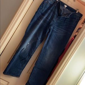 J. Crew Boyfriend distressed crop